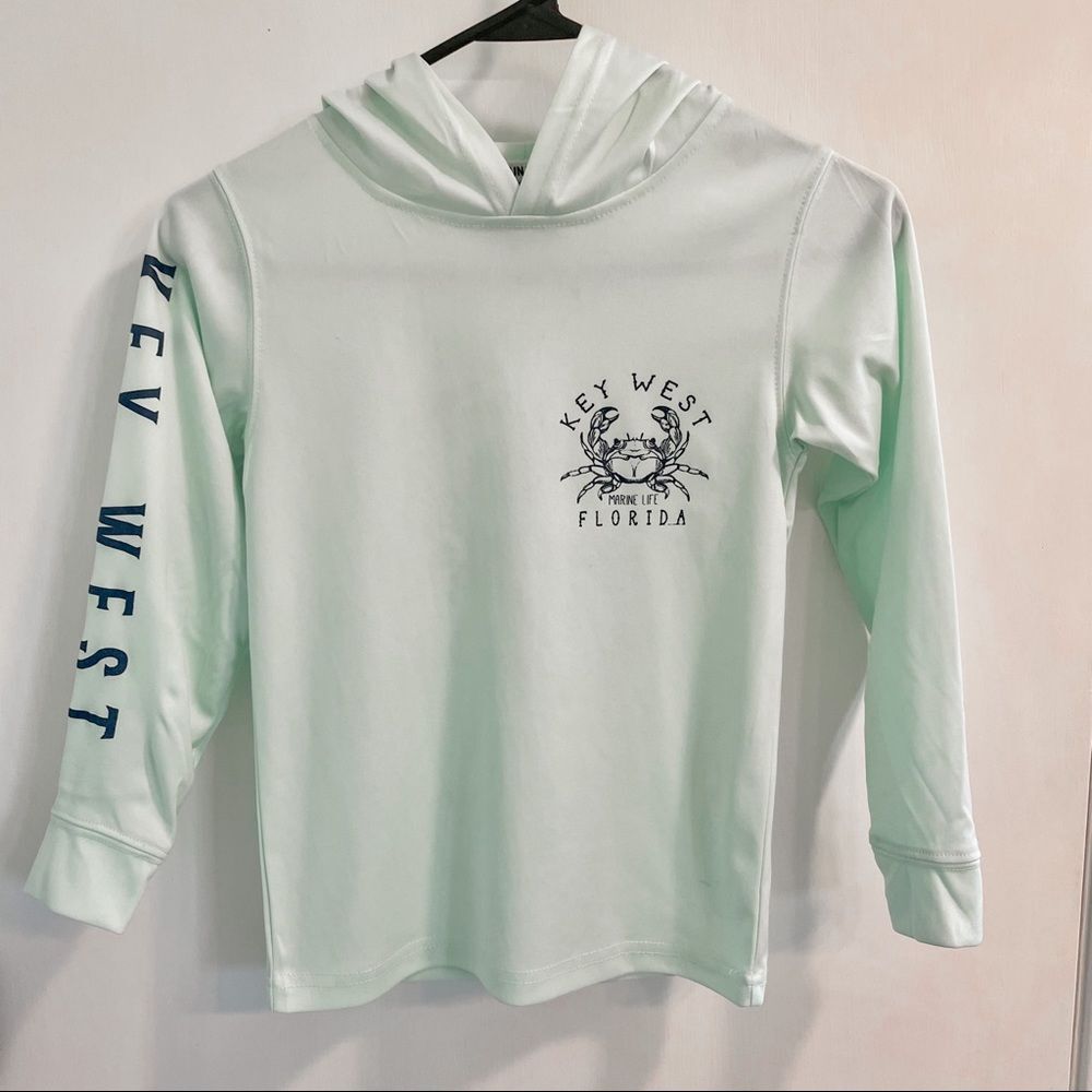 Girls Spicy Tuna Sunblock Shirt with Hood | Youth Medium
